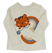 Smotanové tričko s tigrom George