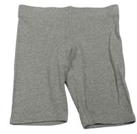 Sivé rebrované elastické kraťasy Primark