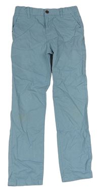 Světlemodré plátěné chino kalhoty Denim Co. 