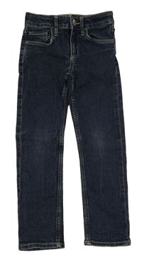 Tmavomodré slim fit rifle H&M
