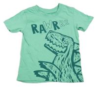 Světlezelené tričko s dinosaurem Primark 