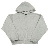 Sivá melírovaná prepínaci mikina s kapucňou George