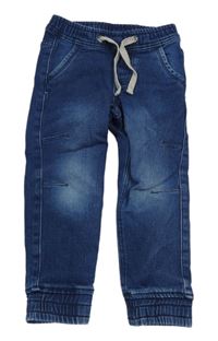 Tmavomodré teplákové cuff rifle Lupilu