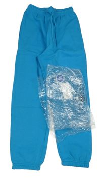 Nové - Tyrkysové tepláky 