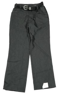 Nové - Šedé šusťákové kalhoty s páskem Who