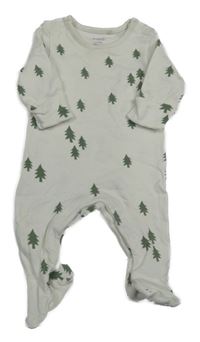 Biely overal so stromky M&S