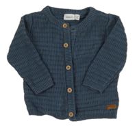 Tmavomodrošedý vzorovaný prepínaci sveter Name it