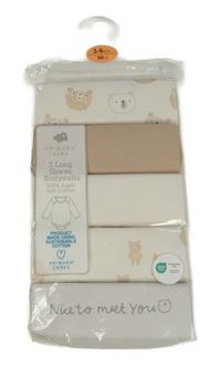 Nové - 5pack - 3x smetanové s medvídky + 1x béžové + 1x šedé body Primark