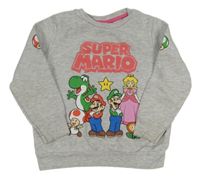 Svetlosivá melírovaná mikina s Máriem George