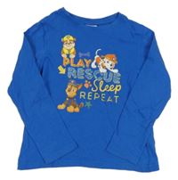 Modré triko s PAW PATROL nickelodeon