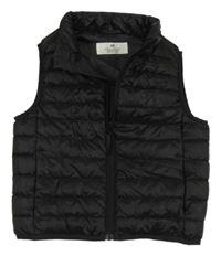 Čierna prešívaná šušťáková zateplená vesta H&M