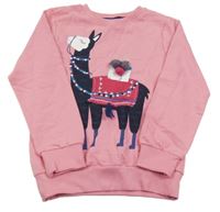 Ružová mikina s lamou Kiki&Koko