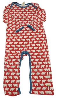 Červeno-modrý overal s ledními medvídky loud + proud