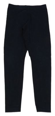 Tmavomodré teplákové legíny