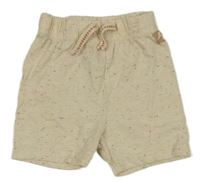 Smotanové melírované kraťasy so sloníkem Nutmeg