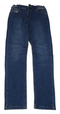 Modré slim fit rifle YIGGA