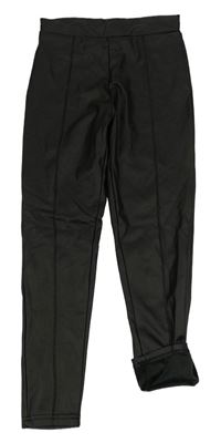 Černé koženkové legíny Primark