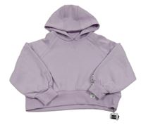 Nové - Lila crop mikina s kapucňou Dunnes
