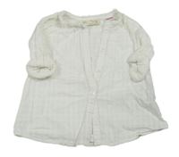 Bílá kostkovaná halenka Zara