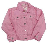 Ružová rifľová bunda H&M