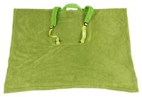 Zelená chlpatá deka s príšerkou