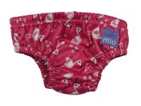 Malinové plavkové kalhotky s plameňáky Bambino Mio