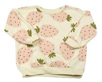 Béžová mikina s jahodami George