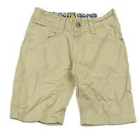 Béžové plátěné kraťasy