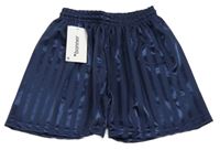 Nové - Tmavomodré pruhované sportovní kraťasy