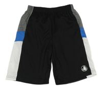 Černo-tmavošedo-bílé sportovní kraťasy Body Glove