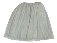 Svetlosivá trblietavá tylová sukňa Primark