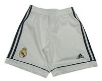 Bílé fotbalové funkční kraťasy - Real Madrid Adidas