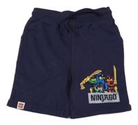Tmavomodré teplákové kraťasy s Lego Ninjago