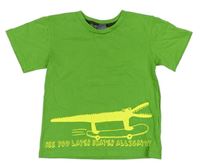 Zelené tričko s krokodílom H&M