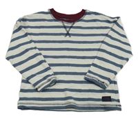 Bílo-modré pruhované triko Primark