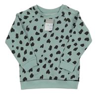 Nové - zeleno-čierna leopardí mikina Primark