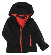 Čierna softshellová bunda s kapucňou CMP