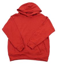 Červená mikina s kapucňou Russel