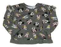 Tmavosivá mikina s Minnie a kamarády Disney