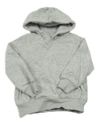 Sivá melírovaná mikina s kapucňou C&A