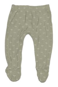 Khaki vzorované polodupky Zara