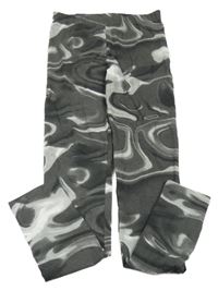 Nové - tmavošedé vzorované legíny Page one young