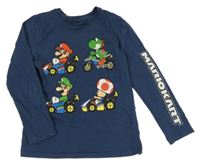 Tmavomodré triko s Mariem George