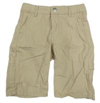 Nové - béžové plátenné kraťasy H&M