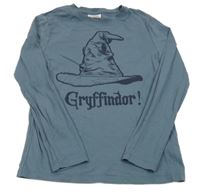 Šedomodré tričko s kloboukem - Harry Potter