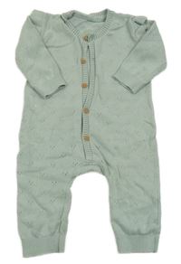 Zelený perforovaný pletený overal Matalan