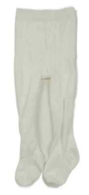 Biele perforované pančuchy