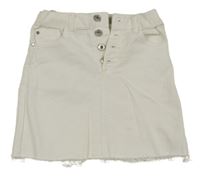 Biela rifľová sukňa Denim Co.