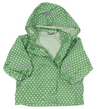 Zelená nepromokavá bunda s kapucňou a hviezdami Impidimpi