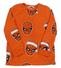 Červené fleecové tričko so Spidermany zn. M&S
